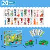 HOGOKIDS 20 Packs Party Favors for Kids, 60 Kinds of Mini Animals Toy Building Block Set for Classroom Prizes Goodie Bag Stuffers Christmas Valentines Easter Birthday Gift for Boys Girls Ages 6-12+