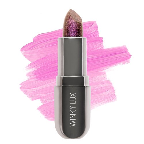 Winky Lux Glimmer Balm, pH Lip Balm, Color Changing Lipstick and Tinted Lip Balm, Vegan & Cruelty Free Lip Balm, Hydrate & Plump, Purple Mauve Lipstick, Aurora