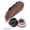 Eyebrow Pomade Waterproof, Tinted Brow Gel Cream with Brush, High-pigmented 24 Hour Wear, Smudge Proof &Sweat-proof, Super Creamy Eyebrow Pomade Filling & Shaping Brows for Women - Soft Brown