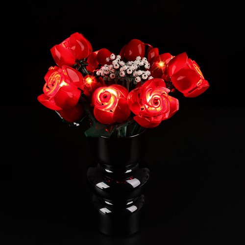 BrickSoul Led Light Kit for Lego Rose Bouquet Set, Flower Building Set 10328 Building Set Lego Light Kit, Light Up Legos - NO Lego Blocks Set (Classic Version)