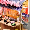 Lannso DIY Dollhouse Miniature Kit, Doll House Kit with Dust Proof Cover, Mini Handmade Wooden Dollhouse Toys for Adult Gift(QT41)