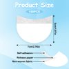 Molain 150 Pcs Eyeshadow Shields, Lint Free Eyeshadow Stencil Gel Pad Under Patches, Prevent Makeup Residue Eye Shadow Makeup Patches for Eyelash Extensions, Eyeliner, Lip and Tinting Makeup
