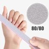 21 Pcs Nail File 80/80 Grit Nail Files,Gray Double Sided Emery Boards,Professional Nail Files for Natural and Acrylic Nails