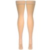 Truform Sheer Compression Stockings, 20-30 mmHg, Women's Thigh High Length, 30 Denier, Beige, Medium