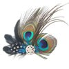 Peacock Feathery Hair Clip, Cute Retro Carnival Party Hairpin, Wedding Dance Party Hair Accessory, Bridesmaid Gift Peacock Accessory(size:10-15cm)