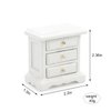 Dollhouse Bedside Table 2PCS Miniature Furniture 1:12 Scale Dollhouse Nightstand Set of 2 Bedroom Drawer Cabinets Model Accessories Mini House Scene Building Tabletop Decorations
