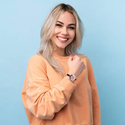 ttstar Essential Oil Diffuser Bracelet Set - Stainless Steel Aromatherapy Locket with Adjustable Band, Includes 12pcs Refill Pads Gift for Women and Girls
