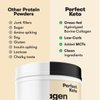 Perfect Keto Collagen Peptides Protein Powder with MCT Oil, Hydrolyzed Collagen, Type I & III Supplement, Gluten Free Grass Fed, Low Carb, Keto Coffee Creamer, Collagen for Women & Men, Peanut Butter