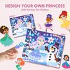 Klever Kits Dot Art Kit for Kids, No Mess Sticker for Toddlers 3-7, Craft Kits, DIY Creative Activity, Travel Toy, Birthday for Boys Girls (Unicorns & Princess)