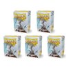 5 Packs Dragon Shield Matte Silver Standard Size 100 ct Card Sleeves Value Bundle!