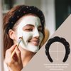 ACO-UINT 2 Pack Spa Headbands for Washing Face, Rhinestone Skincare Headbands Makeup Headband Sponge Face Wash Headbands, Terry Cloth Headbands Puffy Hair Band for Washing Face