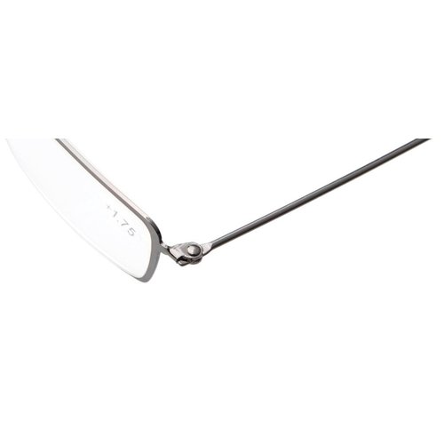 Eyekepper 5-Pack Stainless Steel Frame Half-eye Style Reading Glasses Readers Gunmetal +1.25