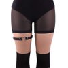 Adjustable Elasticity Leg Harness Garter Belts Punk Gothic Thigh Ring Garter (2 pcs Black Heart)