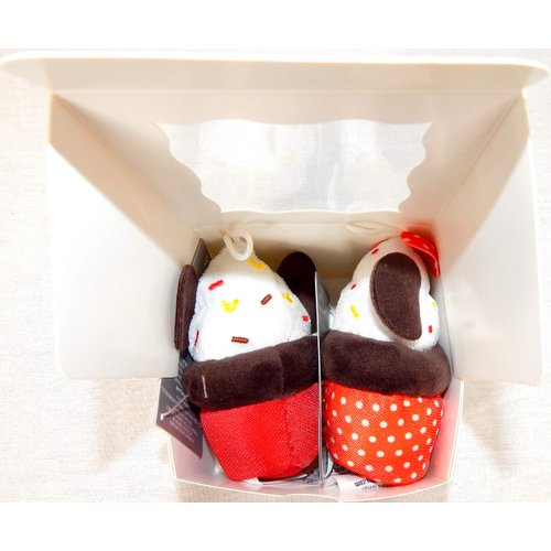 Cupcake Micro Plush Mickey and Minnie Mouse Gift Box