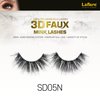 Laflare Silk Lashes 3D FAUX MINK Eyelashes, Light, Reusable, Handmade, Natural Looking, Professional Easy to Apply Eyelashes in a Knitted Style1-3 PACKS BUNDLE SPECIAL (3, SD05N)