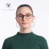 VisionGlobal Blue Light Blocking Glasses for Women/Men, Anti Eyestrain, Computer Reading, TV Glasses, Stylish Square Frame, Anti Glare(Tortoise,+3.25 Magnification)
