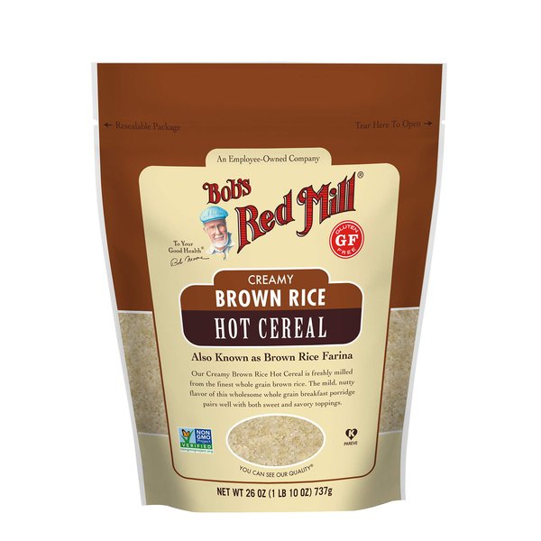 Bob's Red Mill Creamy Rice Farina Hot Cereal, Brown, 26 Ounce