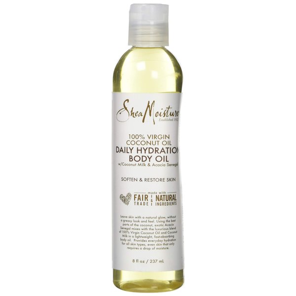 Shea Moisture 100% Virgin Coconut Oil Daily Hydration Body Oil, 8 Ounce