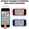 Toy Learning Play Cell Phone with 8 Functions and Dazzling Lights for Toddler Baby Kids 12-18 Months Ages 1-3 Year Old, Black3