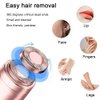 Dealswin Facial Hair Remover Replacement Heads：Compatible with Gen 1 Finishing Touch Flawless Facial Hair Removal Tool Women, As Seen On TV 18K Gold-Plated Rose Gold 4 Count, Generation 1 Single Halo