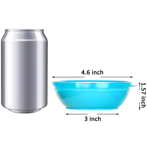 Youngever 18 Sets 8 ounce Kids Bowls with Lids (18 Bowls + 18 Lids), Small Food Storage Containers, Toddler Bowls with Lids, Set of 18 in 9 Assorted Colors