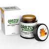 Grazly Unscented Manuka Honey & Bison Tallow Balm – 100% Organic, Grass-Fed Face & Body Moisturizer for Dry Skin, Acne-Prone Skin & Wrinkles – Ancestral Formula with Coconut Oil, Raw Beeswax – 3oz