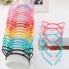 KICOSY 25Pcs Cat Ears Headbands for Women Plastic Kitty Hairbands Cat Ear Hair Hoops Halloween Decorations Hair Accessories for Women Favor for Party Costume Daily Wearing