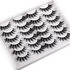 Cat Eye Lashes Pack Wispy 3D Faux Mink Lashes 18 mm False Eyelashes Soft Reusable Handmade Fake Eyelashes, 12 Pairs Pack by Pawotence