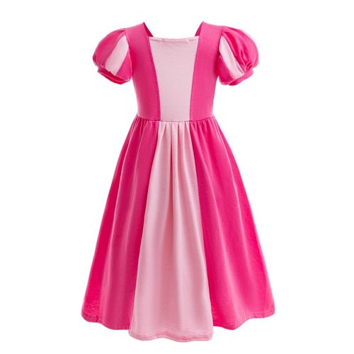 Dressy Daisy Little Girls Cotton Princess Dress Up Clothes with Accessories Halloween Birthday Party Everyday Outfit Size 8, Hot Pink