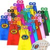 ADJOY Superhero Capes and Masks for Kids with Decorative Stickers - Halloween Party Dress Up Super hero Costume 20 Packs