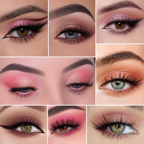 9Colors Glitter&Matte Eyeshadow Palette, Glitter Shimmer Sparkly Eye Shadow Palette Makeup, Warm Pastel Eyeshadows Palette Long Lasting Waterproof Naturing-Looking Women Girls Eye Shadow (5#)