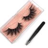 GOO GOO Mink Eyelashes, Middle Long Crossed Cluster Type False Eyelashes 20mm Natural Layered Effect Hand Made Strips Siberian 3D Mink Lashes Fluffy Full Fake Eyelashes