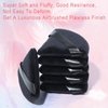 2 Pcs EVAOUXIU Triangle Powder Puff for Face Powder, Soft Plush Setting Powder Puff, Velour Cosmetic Foundation Blender Sponge Beauty Makeup Tools (Black)