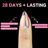 UNA GELLA Short Almond Nail Tips, 312pcs Short Almond Gel x Nail Tips Half Matte Almond Press On Nails Clear Acrylic Fake Nails for Full Cover Nail Extension Home DIY Nail Salon 12 Sizes