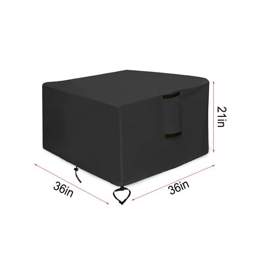 Saking Fire Pit Cover,36 Inch Firepit Covers Square Gas Fireplace Fire Pit Table Cover for Propane Fire Pit - 36 X 36 X 20 Inch