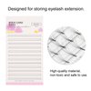 10PCS False Eyelash Fans Paper Card Eyelash Extension Storage Card with Double Sided Adhesive Tape Quick Flower Storage Grafting Kit for Display Rack for Women Girl Eyelash Extension Storage Card