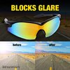 Bell+Howell Tac Glasses Sports Polarized Sunglasses For Men Women Cycling Driving Fishing Running 100% UV400 Protection- Tac Sunglasses with Anti Glare Polarized Lens As Seen On TV