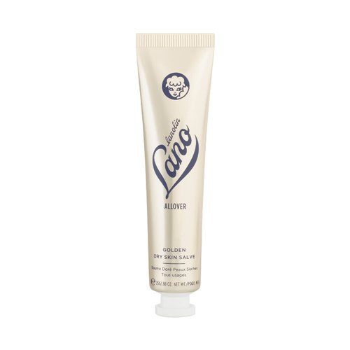 Lanolips Golden Dry Skin Salve - Lanolin Oil Healing Ointment with Vitamin E & Manuka Honey - Body Moisturizer for Dry Skin - Relief for Dry Hands & Cracked Lips - Dermatologist Tested (25g)