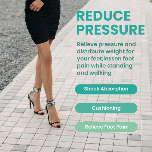 Metatarsal Pads Women Adhesive Gel Foot Pads for High Heels, Welnove Ball of Foot Cushion Protect and Relieve Metatarsal, Sesamoid, Ball of Foot Pain,6 Pairs-Small