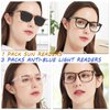 WEMOOTANTS 4 Pairs Blue Light Reading Glasses 2.0 for Women Readers Sunglasses 2.0+ UV Protection 1.0 1.25 1.5 1.75 2.00 2.25 2.5 2.75 3.0 3.5 4.0