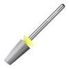HYTOOS Safety Tapered Nail Drill Bits, XF Uncoated Smooth Top Barrel Nail Bit, 3/32 Two-way Carbide Drill Bits for Nails, Electric Drills Files Accessories Removal Manicure Base Coat