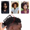 4 Pcs Twist Combs, Hair Sponge Alternative Comb for Men Curls Sponge Brush Upgrade Hair Brush (Black)