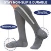 4 Pairs Men Zipper Compression Socks,Colorful 20-31mmhg Compression Stockings with Zipper for Men Women Swelling,Edema,Travel,Sports,Nursing