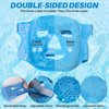 candyfouse Ice Pack Cold Face, Eye Masks Reduce Face Puff, Dark Circles, Reusable Cold Hot Gel Face Eye Mask, Suitable for Women Facial SPA, Ice Face Mask for Sleeping, Headaches (Blue Updated)