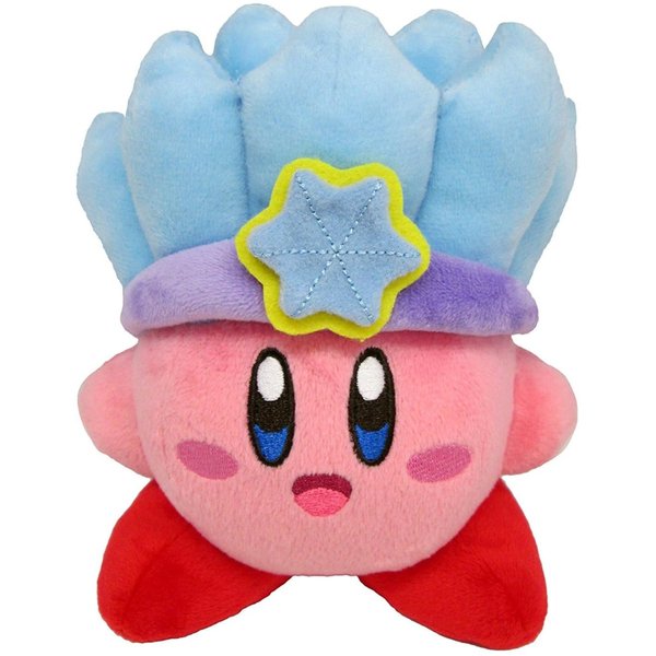 Little Buddy Kirby's Adventure All Star Collection Kirby Ice Stuffed Plush, 6", Multi-Colored (1627)