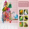 KATUMO Bird Toys, Parakeet Toys Bird Grass Basket Cockatiel Forgaging Toys Conure Shredding Toys for Small Bird Cage Toys Medium Parrot Toys