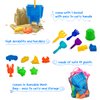 Beach Sand Toys for Kids, 2024 27pcs Beach Toys Castle Molds Sand Molds, Beach Bucket, Beach Shovel Tool Kit, Sandbox Toys for Toddlers, Beach Accessories Outdoor Indoor Play Gift