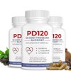 PD120 Blood Pressure Supplements Support 1 Month Supply - Blood Pressure Support Black Odorless Aged Garlic, Coq10, Beta Cyclodextrin, Omega 3, L-Theanine, and Vitamin D3 | 180 Veggie Capsules