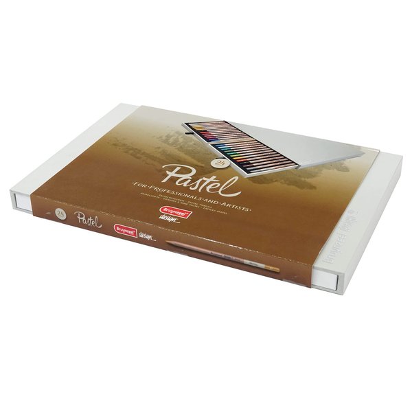 Bruynzeel Design Pastel 24 Artist Pastel Pencils in Wooden Case