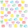 DMIGHT Jungle Safari Party Favors 20 PCS Wild Animals stamps for Kids Birthday Gifts, Zoo Animal Stamps for Kids, Self Inking Stamps for Kids